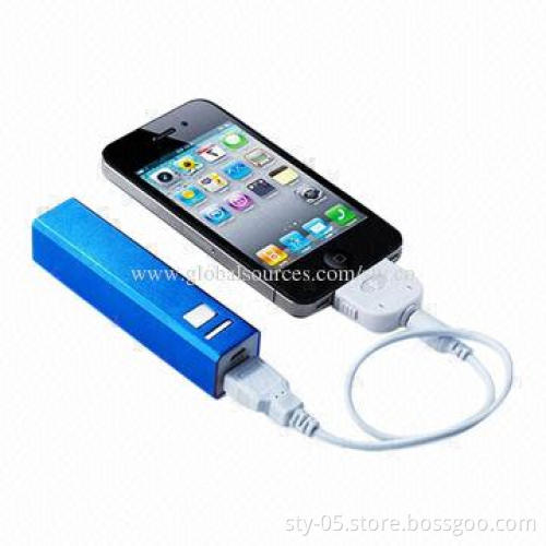2,200mAh Rectangular Power Bank with Aluminum Case